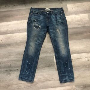 Madewell distressed cut out jeans size 30